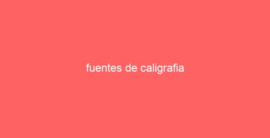 fuentes de caligrafia 6