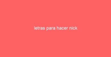 letras para hacer nick 44