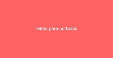 letras para portadas 14