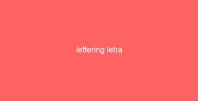 lettering letra 9