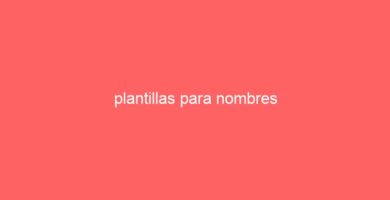 plantillas para nombres 70