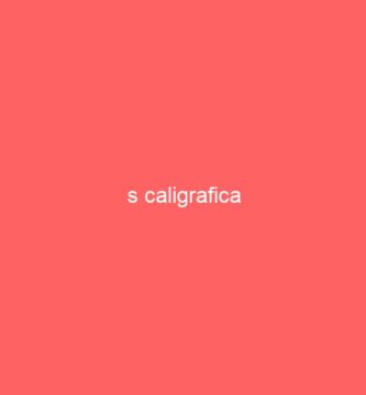 s caligrafica 1